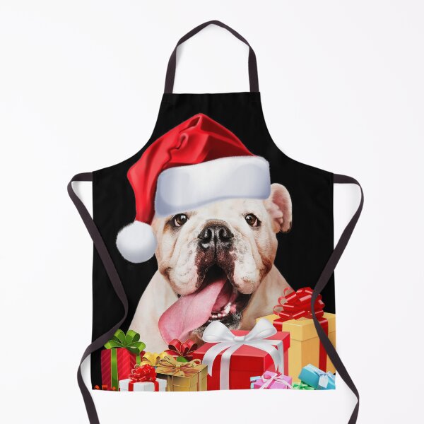 Item preview, Cute English Bulldog Santa Hat Image Funny Christmas Gift designed and sold by DamnCoolStuff.