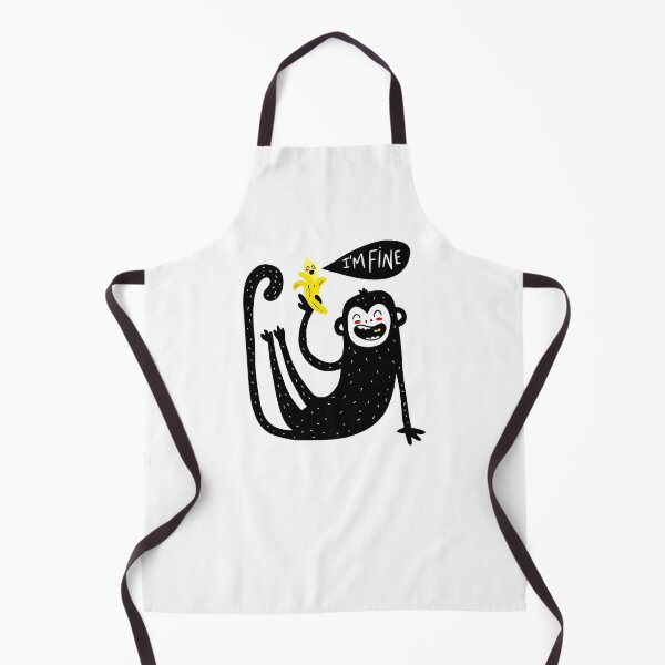 Item preview, Im Fine Cute Monkey designed and sold by KA DESIGNS.