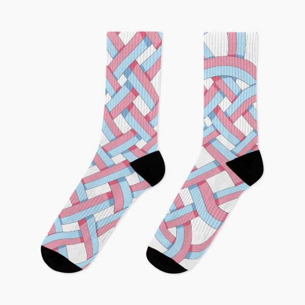 Item preview, Cute Celtic heart with blue and pink ribbons designed and sold by Albamarina.