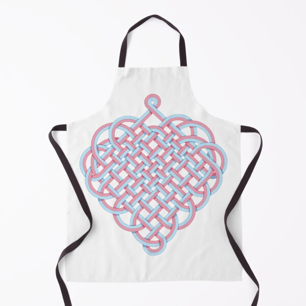 Item preview, Cute Celtic heart with blue and pink ribbons designed and sold by Albamarina.