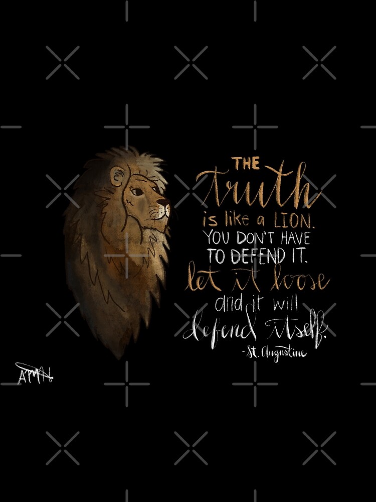 The Truth is Like A Lion Lion Lion T-shirt Inspirational 