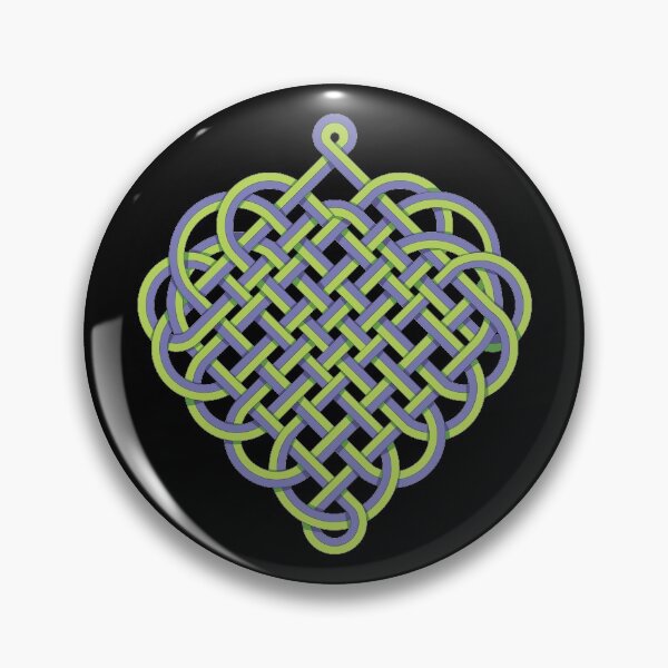Item preview, Cute Celtic heart with purple and green ribbons designed and sold by Albamarina.