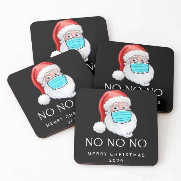 Item preview, Santa Clause 2020 NO NO NO Merry Christmas Mask covid edition designed and sold by Six Deers.
