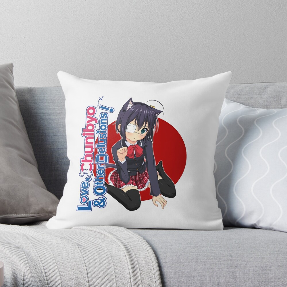 Sale Love Rikka Chan and Other Delusions Throw Pillow by monochromestar TP-A8N1G4BY