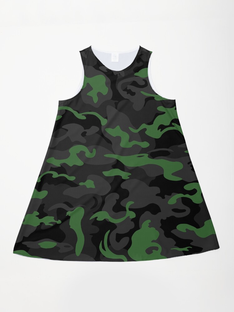 Camo Style - Black Green Camouflage" A-Line Dress for Sale by rclwow | Redbubble Camo Style - Black Green Camouflage" A-Line Dress for Sale by rclwow | Redbubble