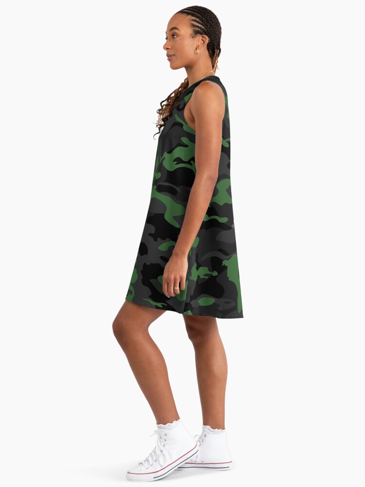 Camo Style - Black Green Camouflage" A-Line Dress for Sale by rclwow | Redbubble Camo Style - Black Green Camouflage" A-Line Dress for Sale by rclwow | Redbubble