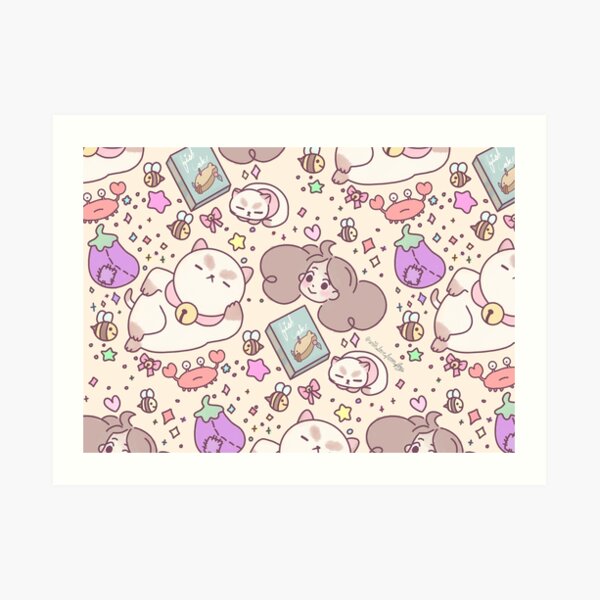 Bee and Puppycat doodles Art Print