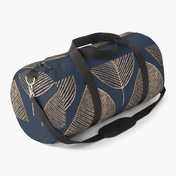 Item preview, Luxurious Elegant Golden Leaves Navy Blue designed and sold by KA DESIGNS.
