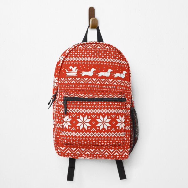 Discover Dachshunds Christmas Sweater Pattern | Backpack