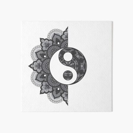 Positive Negative Balance Art Board Print