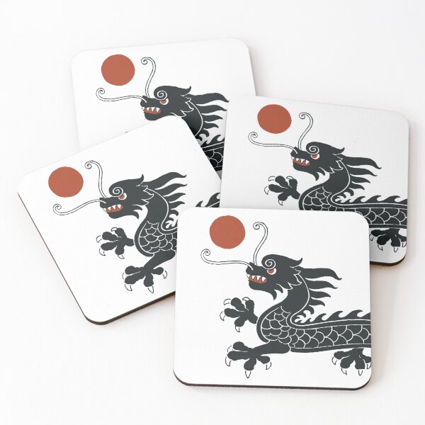 Item preview, Asian Dragon in Black White & Red designed and sold by TheBearandBunny.