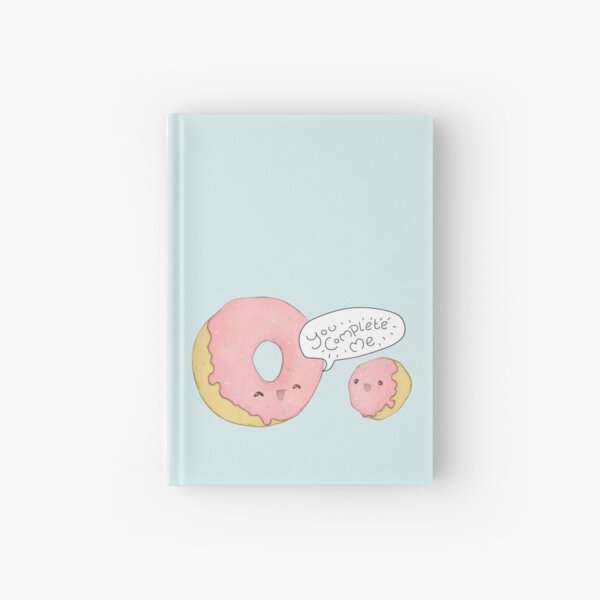 Kawaii Donut Hole - You Complete Me! Hardcover Journal