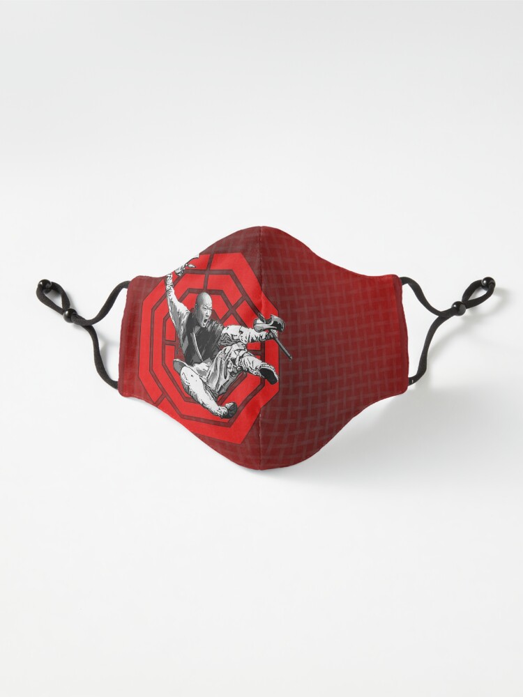 Alternate view of Red Bagua Monk Mask