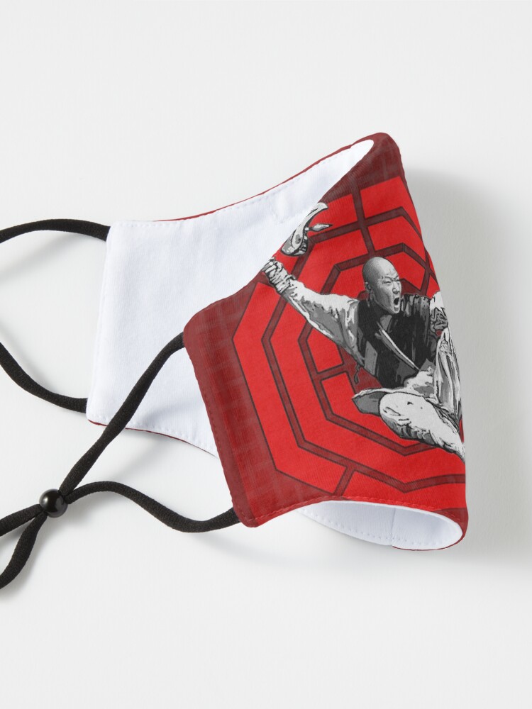 Alternate view of Red Bagua Monk Mask