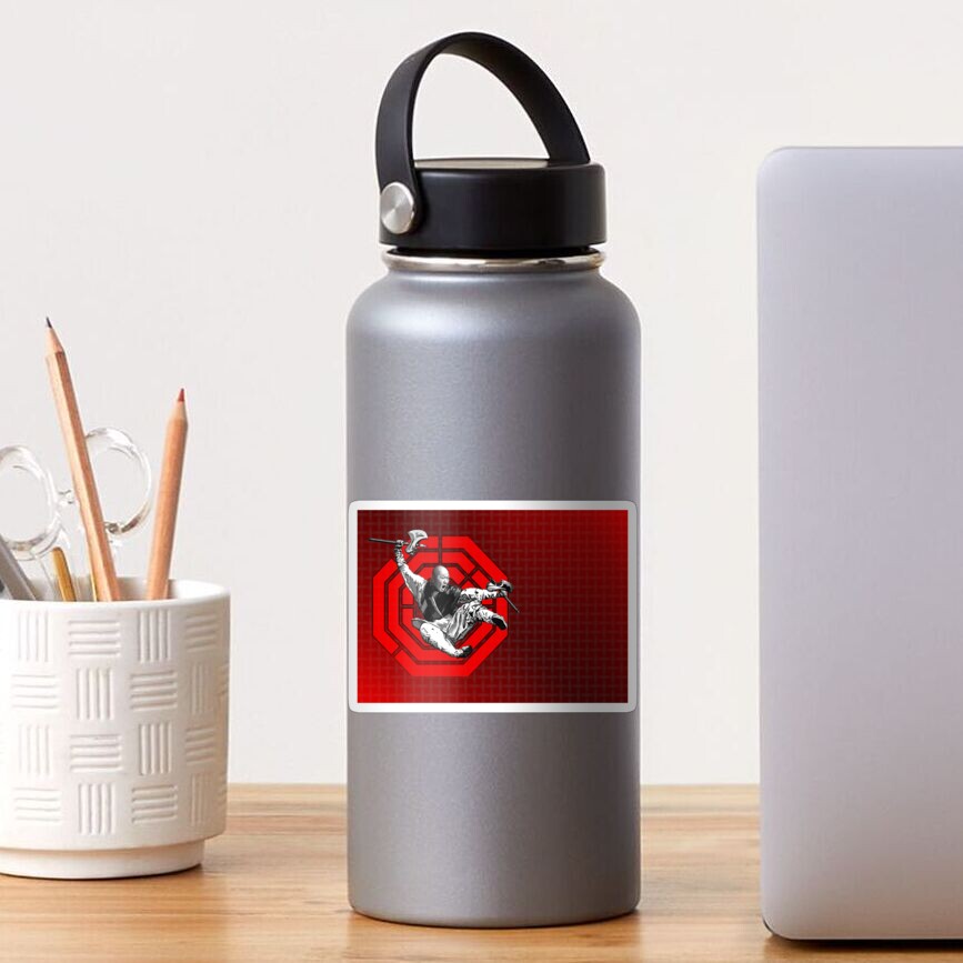 Red Bagua Monk Sticker