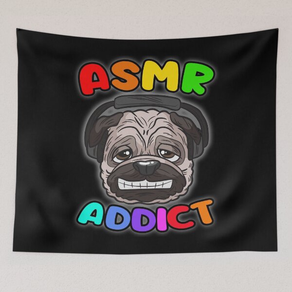 Item preview, ASMR Addict Pug Headphones designed and sold by Moonpie90.