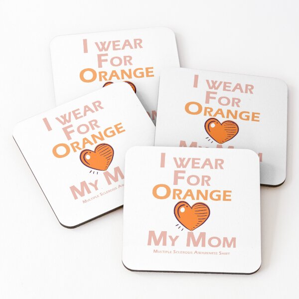Item preview, I wear For Orange My Mom Gifts Ur mother Sister Girlfriend Cute design with heart designed and sold by AchrafOc.