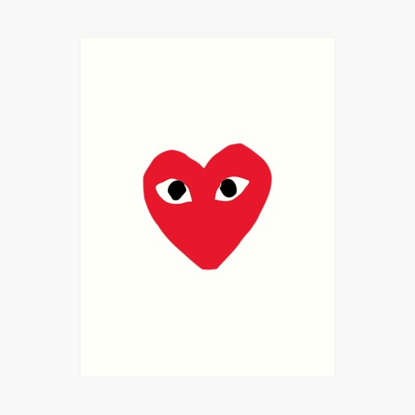 cdg beanie heart