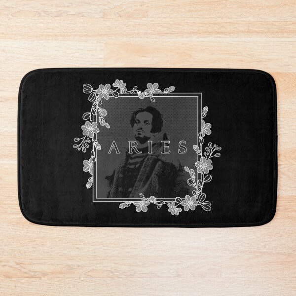 Item preview, Aries Black and white Floral Portrait designed and sold by Chookosaurus.