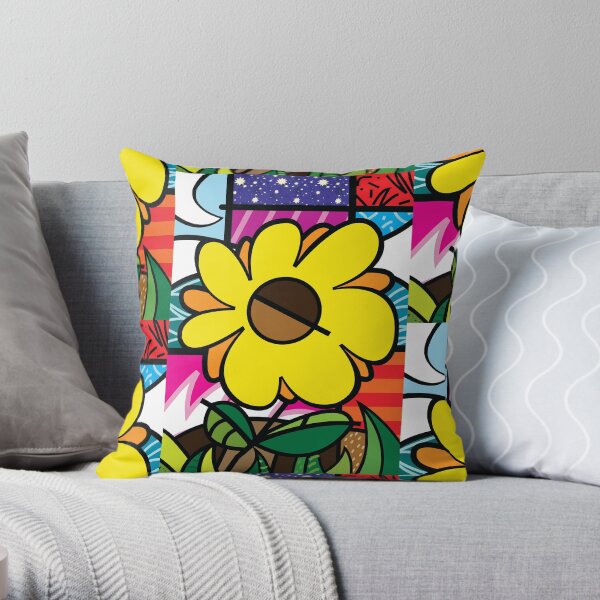 Mom Sunflower Throw Pillow