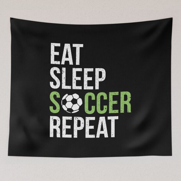 Item preview, Eat Sleep Soccer Repeat Vintage designed and sold by EstelleStar.