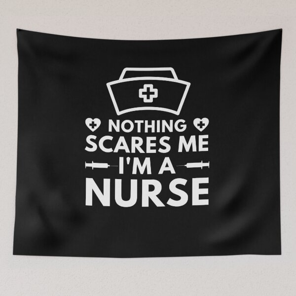 Item preview, Nothing Scares Me I Am A Nurse designed and sold by ohmier.