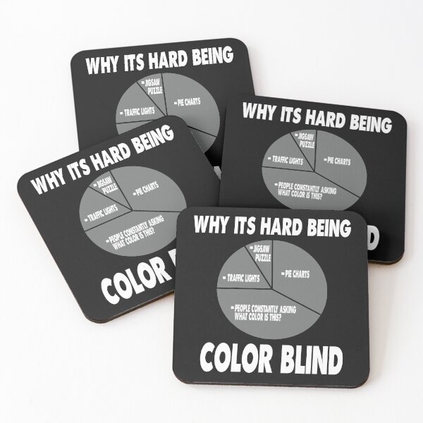 Item preview, Funny Why ist hard beeing Color Blind Pie chart T-Shirt designed and sold by sunnym79.