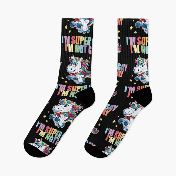 Item preview, LGBT Funny Rainbow Unicorn Super Gay Lesbian Pride designed and sold by haselshirt.