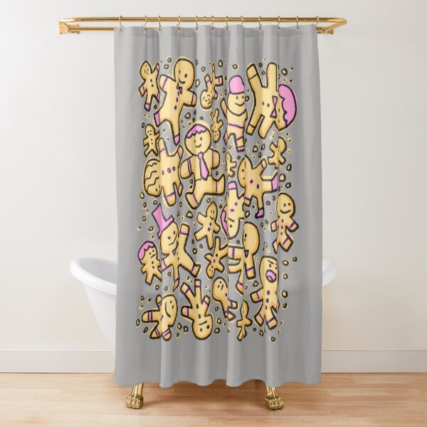 Gingerbread Men Shower Curtain