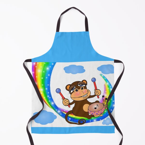 Item preview, The Monkey likes beating drum designed and sold by Shirley cute art .