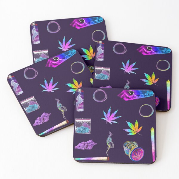 Item preview, Alien Stoner Babe Unicorns and Smoke Rings~ Rainbow Galaxy Crystal Magic Aesthetic Pot Head Vibes ~ Stoner Weed and Essentials Semi Transparent Sticker Sheet Bundle Pack ~ Collection Set 13 designed and sold by Neon-Wolf.