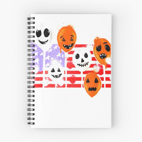 Item preview, Funny Balloon Face Halloween pumpkin America flag designed and sold by GeniusDesignArt.