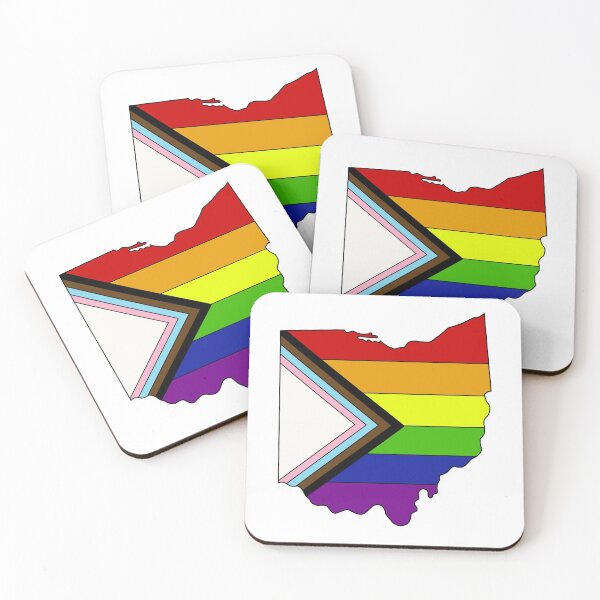 Item preview, Bandera del orgullo del progreso de Ohio designed and sold by TheUndeadDesign.
