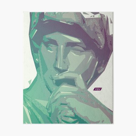 Lorenzo Scanline Portrait | Day Time Art Board Print