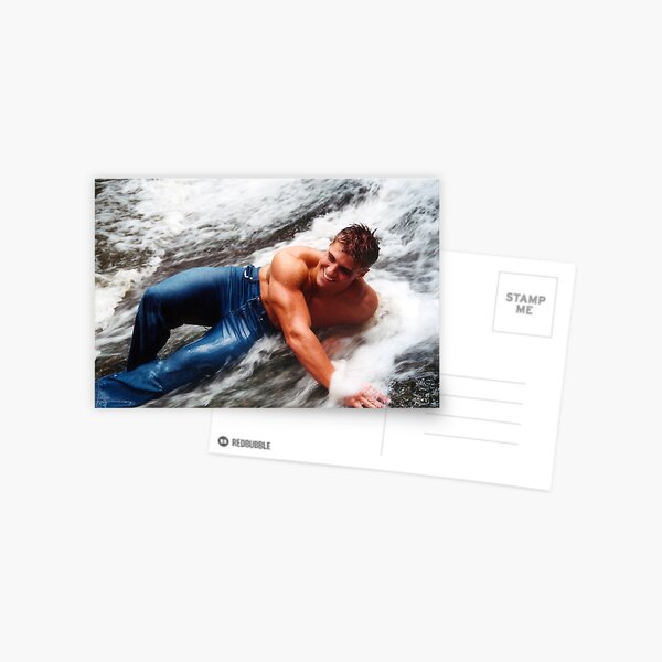 Sexy Muscled Beefcake Jeff Woods Postcard