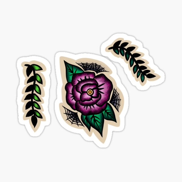 Item preview, Floral tattoo designed and sold by makimikoo.