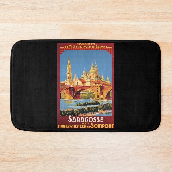 Item preview, Saragosse retro poster designed and sold by CorasPosters.