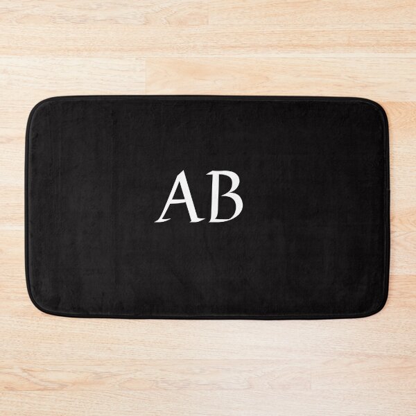 Item preview, Simple black and white AB Initials monogramed designed and sold by Abbara.