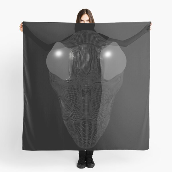 Aperçu de l'œuvre Alien Gris "wireframe"-extraterrestre créée et vendue par Eric de Tilly.