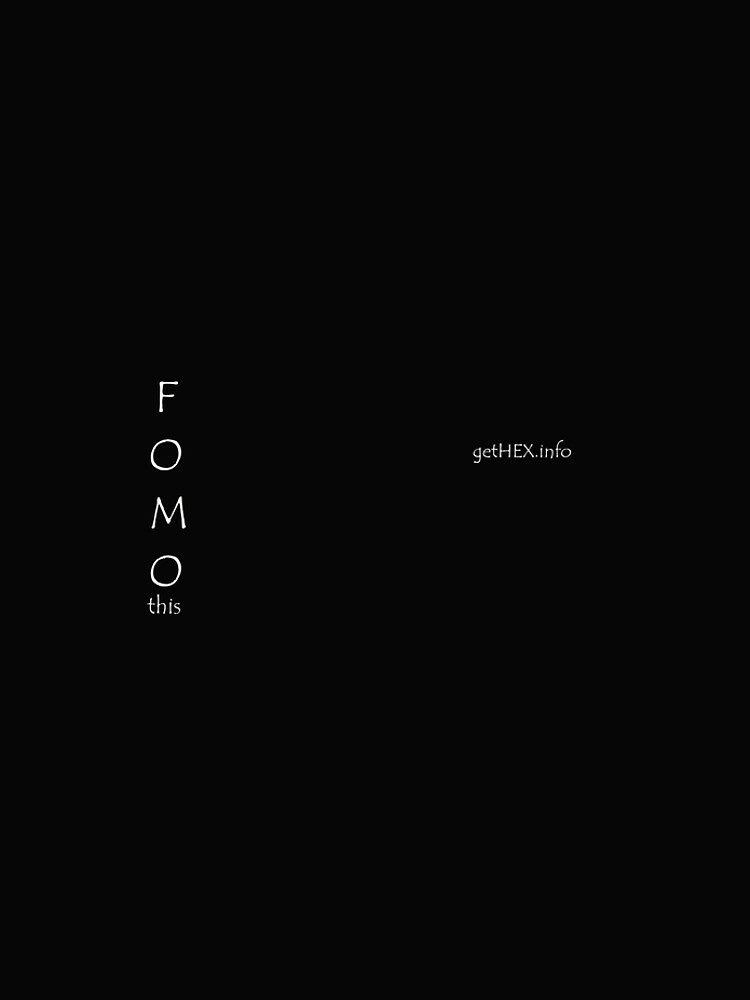 FOMO this by FOMO-Pants