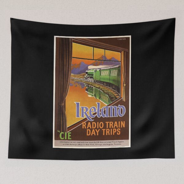 Item preview, Ireland retro poster designed and sold by CorasPosters.