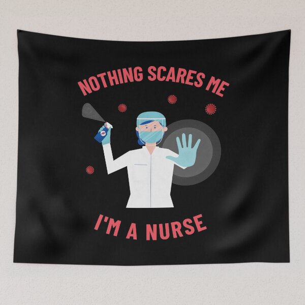 Item preview, Nothing Scares Me I'm A Nurse designed and sold by NikStore.