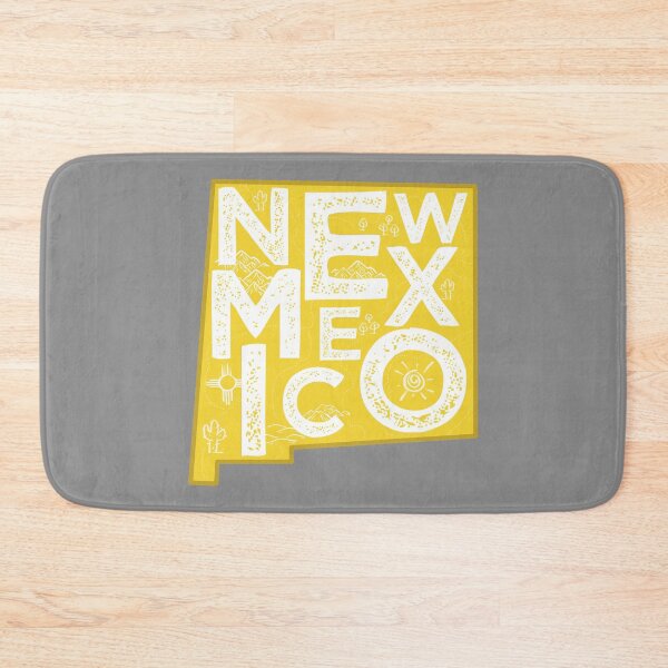 Item preview, New Mexico Map Typography Gold designed and sold by HelloGentry.