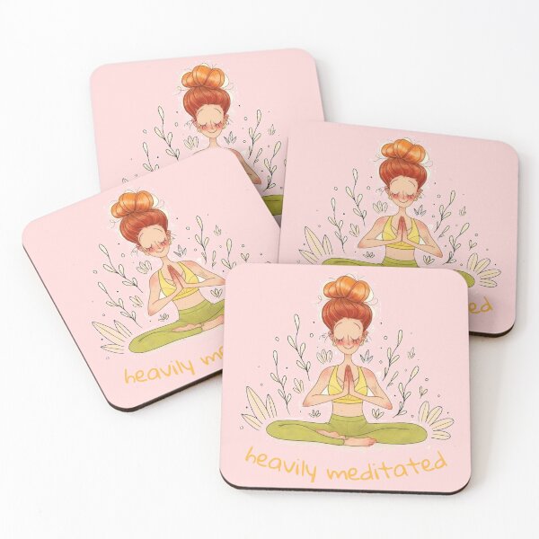 Item preview, Heavily meditated, woman, yoga designed and sold by Toothless-3377.
