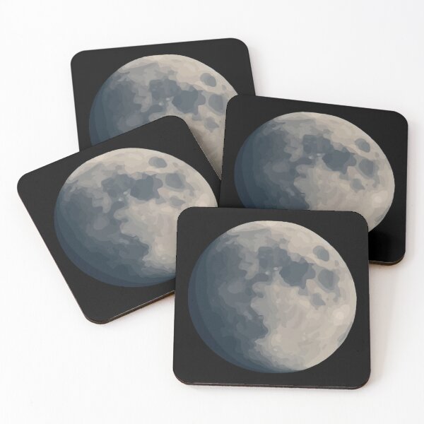 Item preview, Full Moon Digital Drawing designed and sold by farfromvenus.