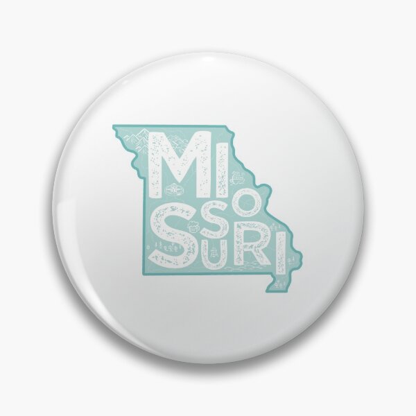 Item preview, Missouri Map Typography Blue designed and sold by HelloGentry.