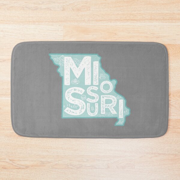 Item preview, Missouri Map Typography Blue designed and sold by HelloGentry.