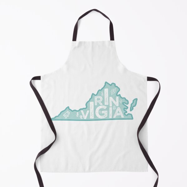 Item preview, Virginia Map Typography Blue designed and sold by HelloGentry.