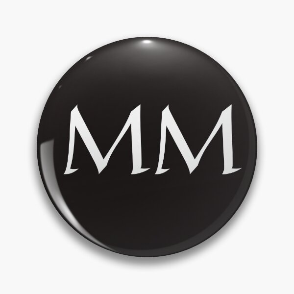 Item preview, Simple black and white MM Initials monogramed designed and sold by Abbara.
