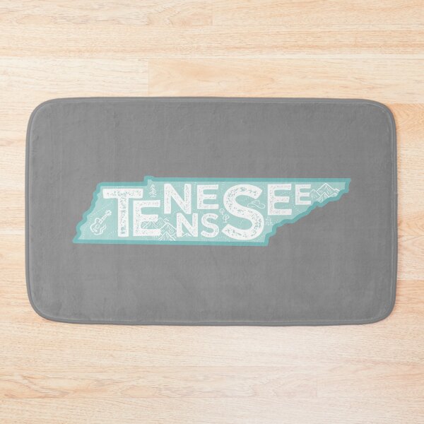 Item preview, Tennessee Map Typography Blue designed and sold by HelloGentry.